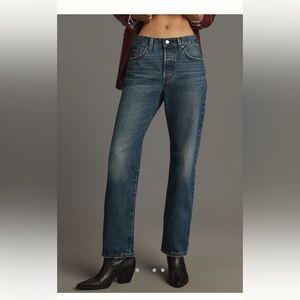 Levi’s 501 90s Mid Rise Straight Leg Jeans Selvidge Denim